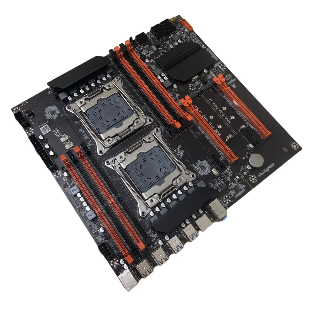 X99 Motherboard Dual CPU M.2 LGA 2011 V3 E-ATX USB3.0 SATA3 8 DIMM DDR4 Support Xeon processor slot 2011-3