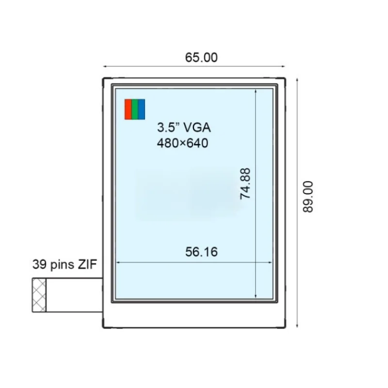 

COM37H3N83ULC 3.7" 480*640 lcd display panel Fast shipping
