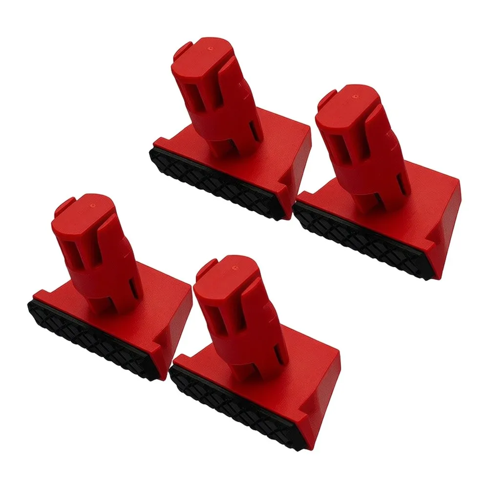 4 Pieces Plastic Dogs for Workshop Use with 20mm Hole Compatibility Supporting Accurate Woodworking Setup 4 Pieces
