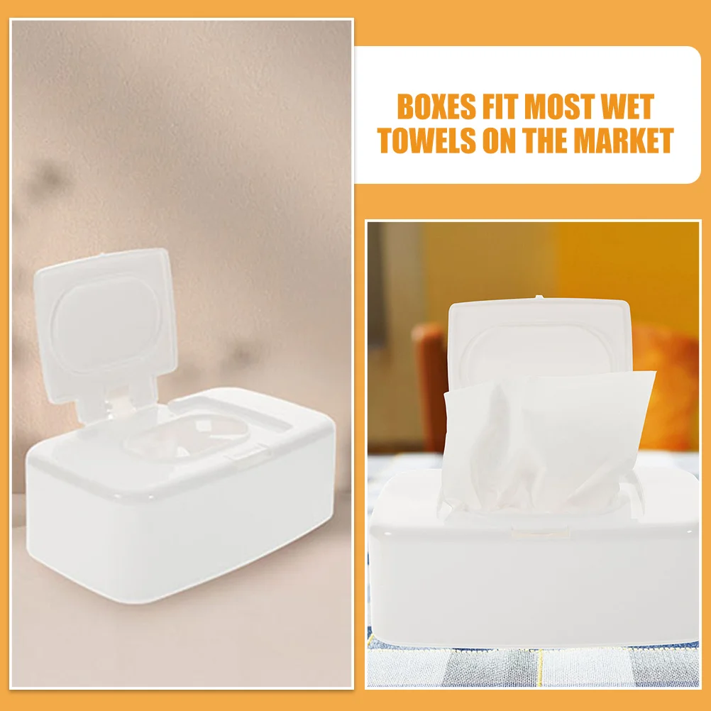 

3Pcs Wipes Dispenser Box Stylish Household Tissue to Replace Wet Wipes Wipe Holder Wipe Container Wet Tissue Box