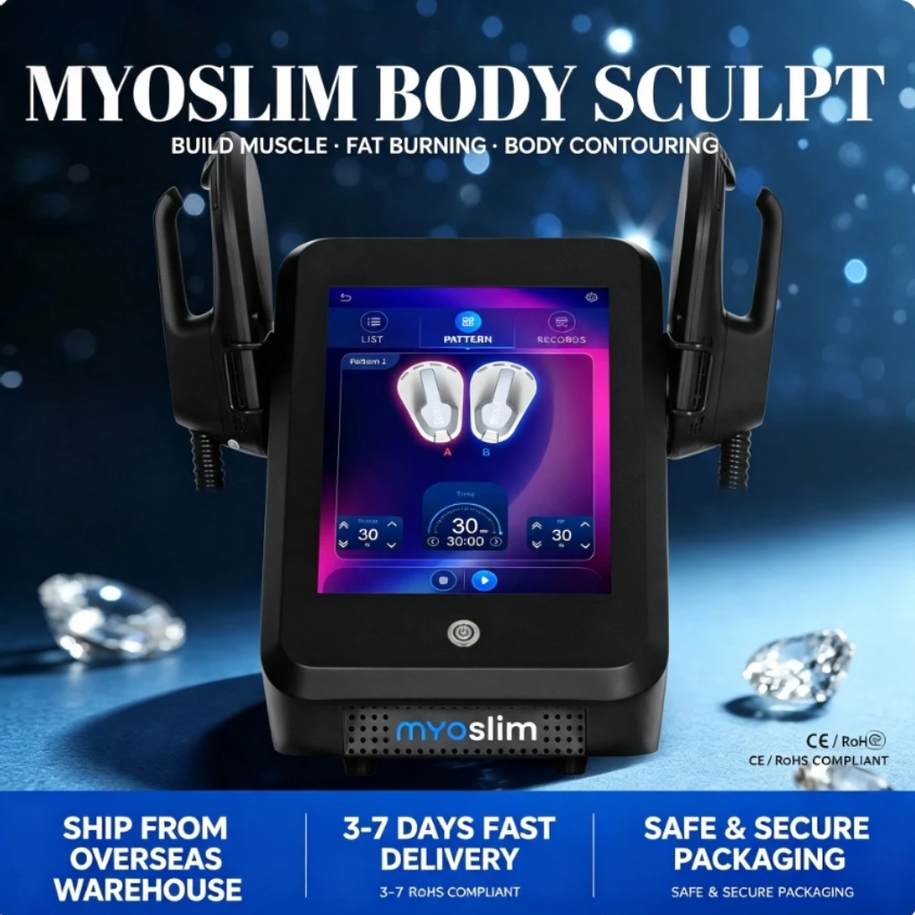 Myoslim Body  Sculpt Muscle Stimulate Fat Removel 6500W Eletric Machine RF Weight Lose Portable Electromagnetic EMS