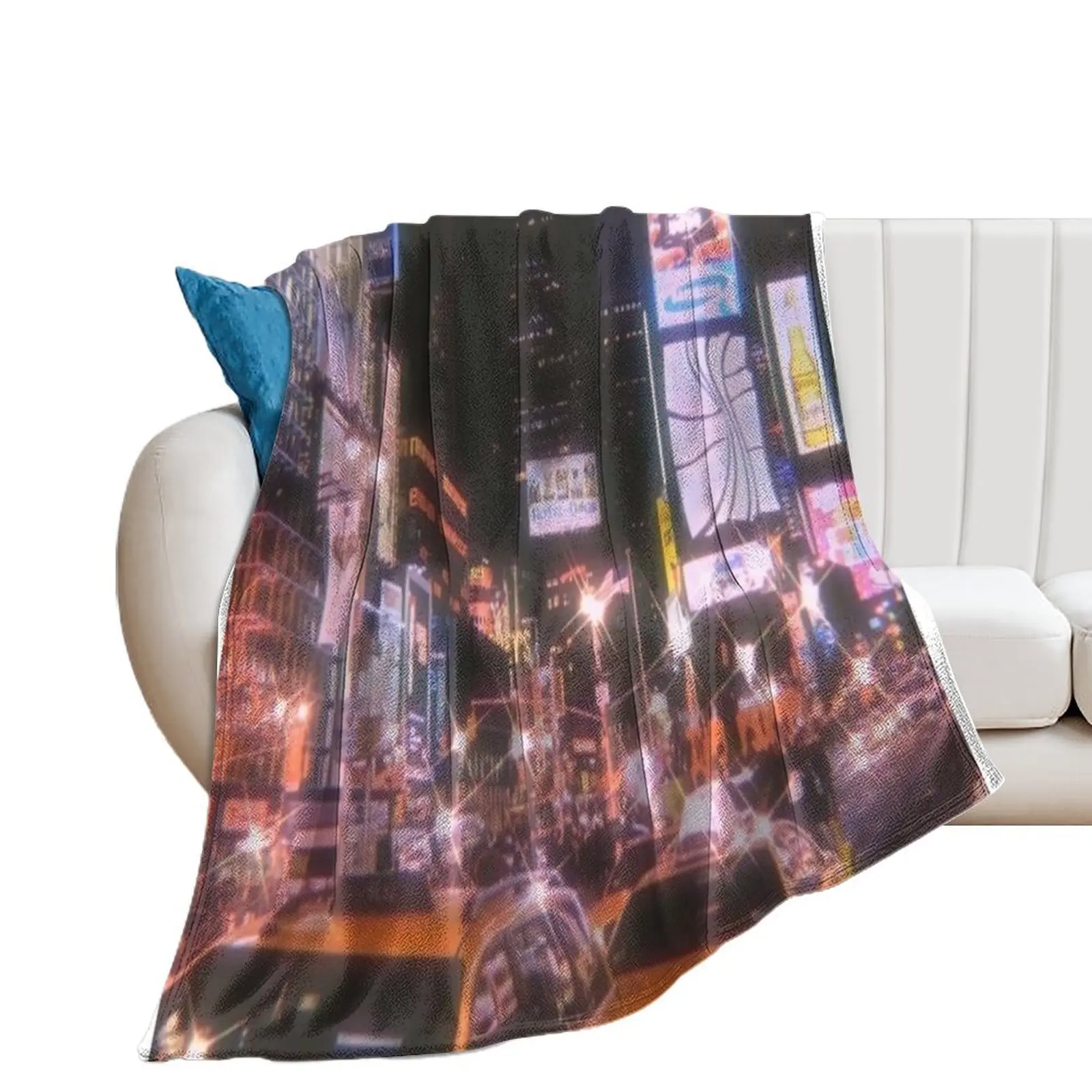 

Times Square NYC Throw Blanket Thermal Hair Winter beds Picnic Blankets