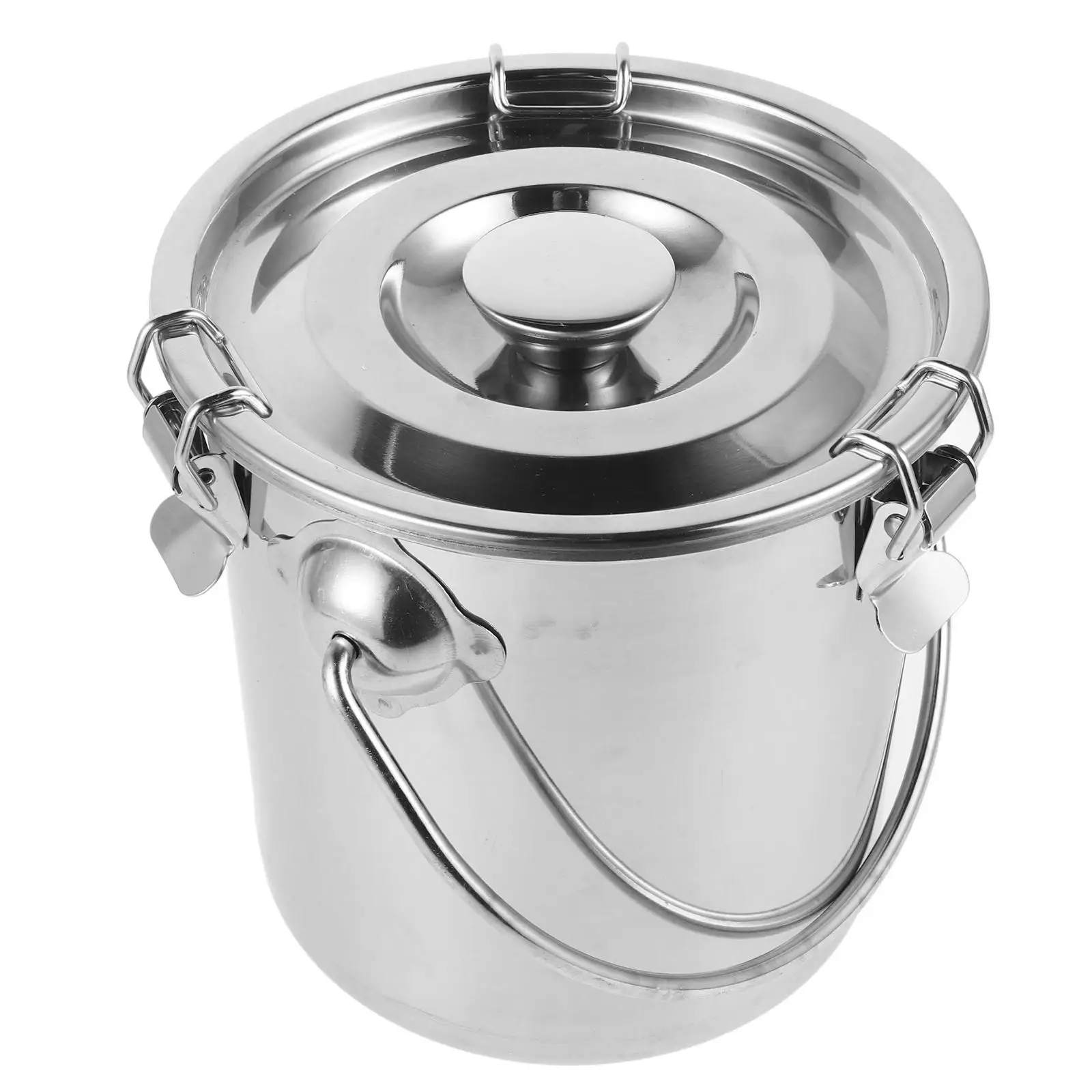 Stainless Steel Sealed Bucket Compact Portable Airtight Canister for Food Coffee Beans Ground Storage Container Travel Outdoor