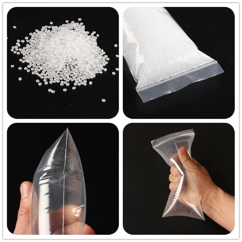 StoBag 500/100pcs Transparent Long Ziplock Bags Plastic Clear Self-sealing Waterproof Thick Storage Reusable Pouches Wholesale