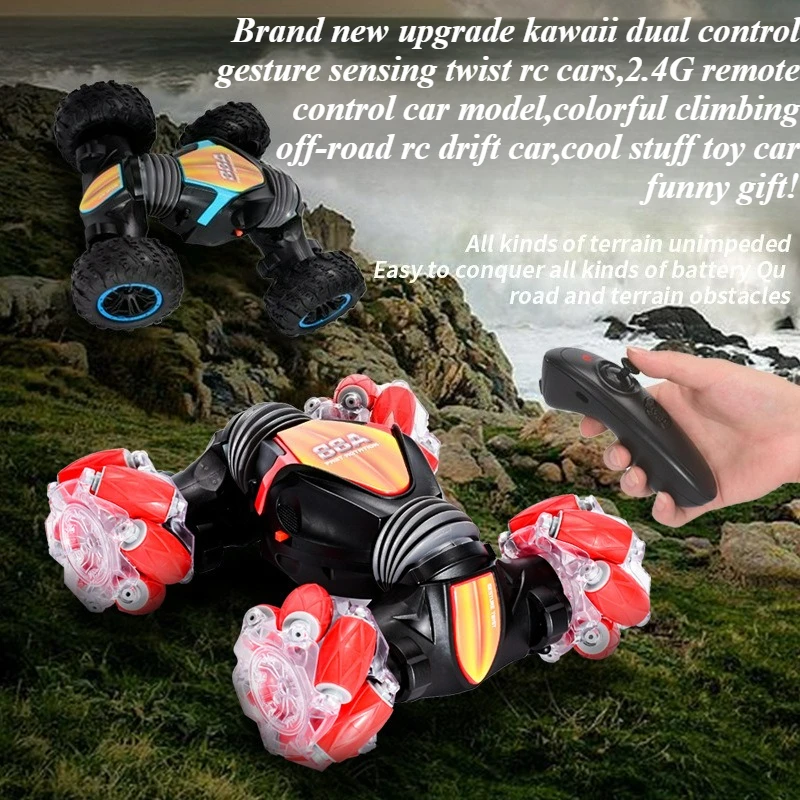 

Cool Stuff Toy Car Funny Gift-Kawaii Climbing Off-road Rc Cars,remote Control Car Toy,Gesture Sensing Stunt Rc Car,Toys for Kids