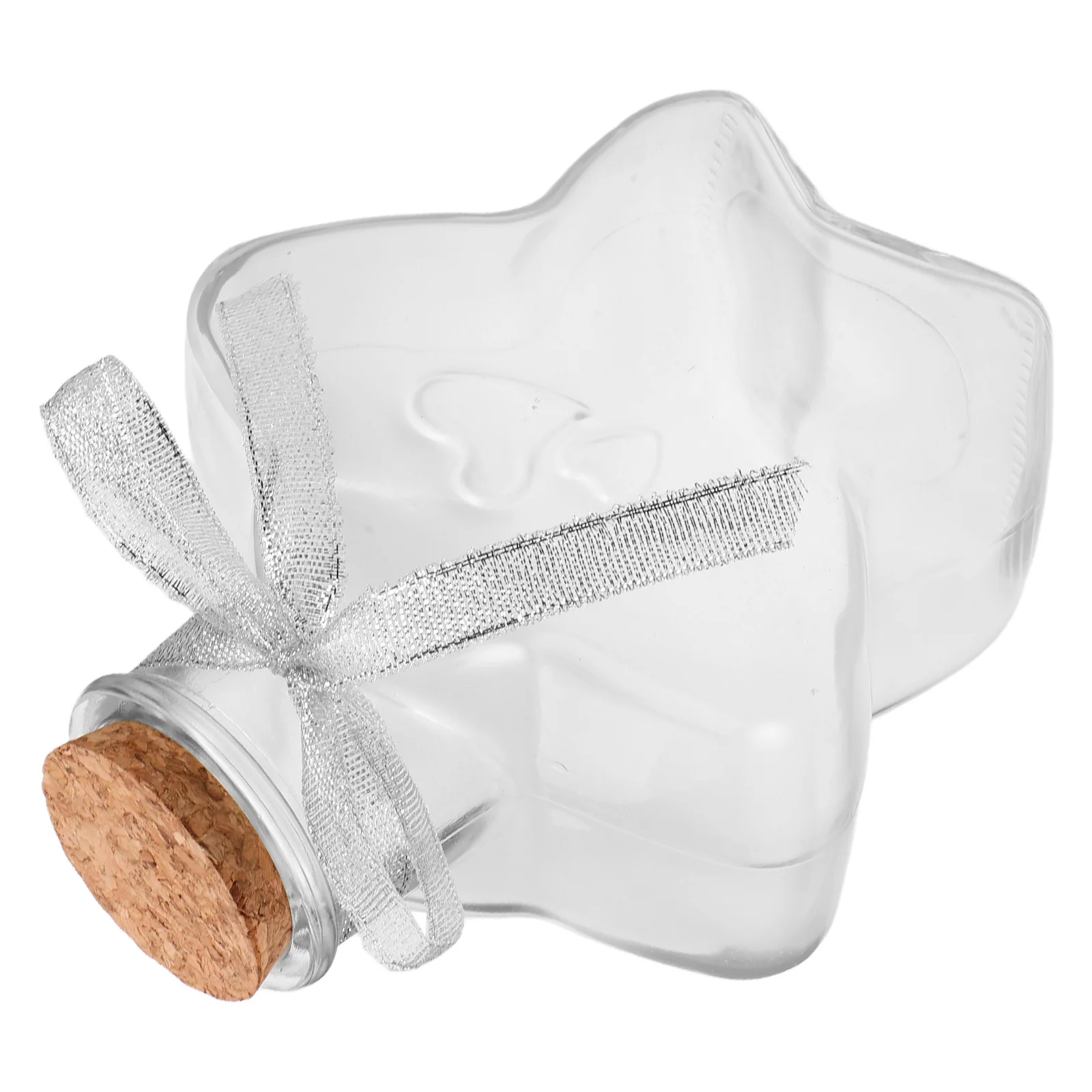 

Star Shaped Glass Wishing Bottle Cork Stoppers Transparent Glass Sand Jar Shower Wedding Party Favors Decorative Jars