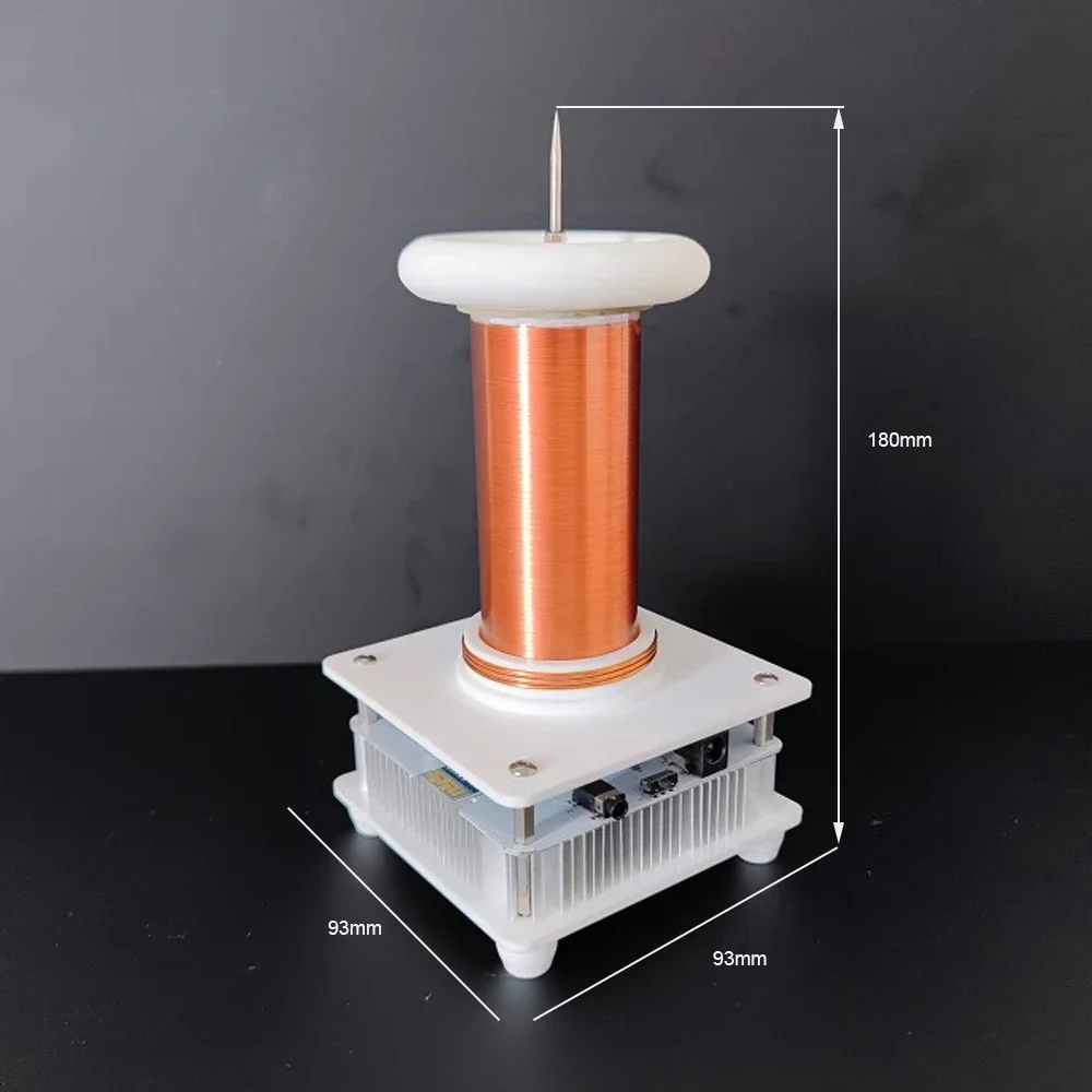 Imagem -02 - Pllstc-tesla Coil Plasma Speaker Moinho de Arco Iluminar sem Fio Música de Alta Potência 30cm