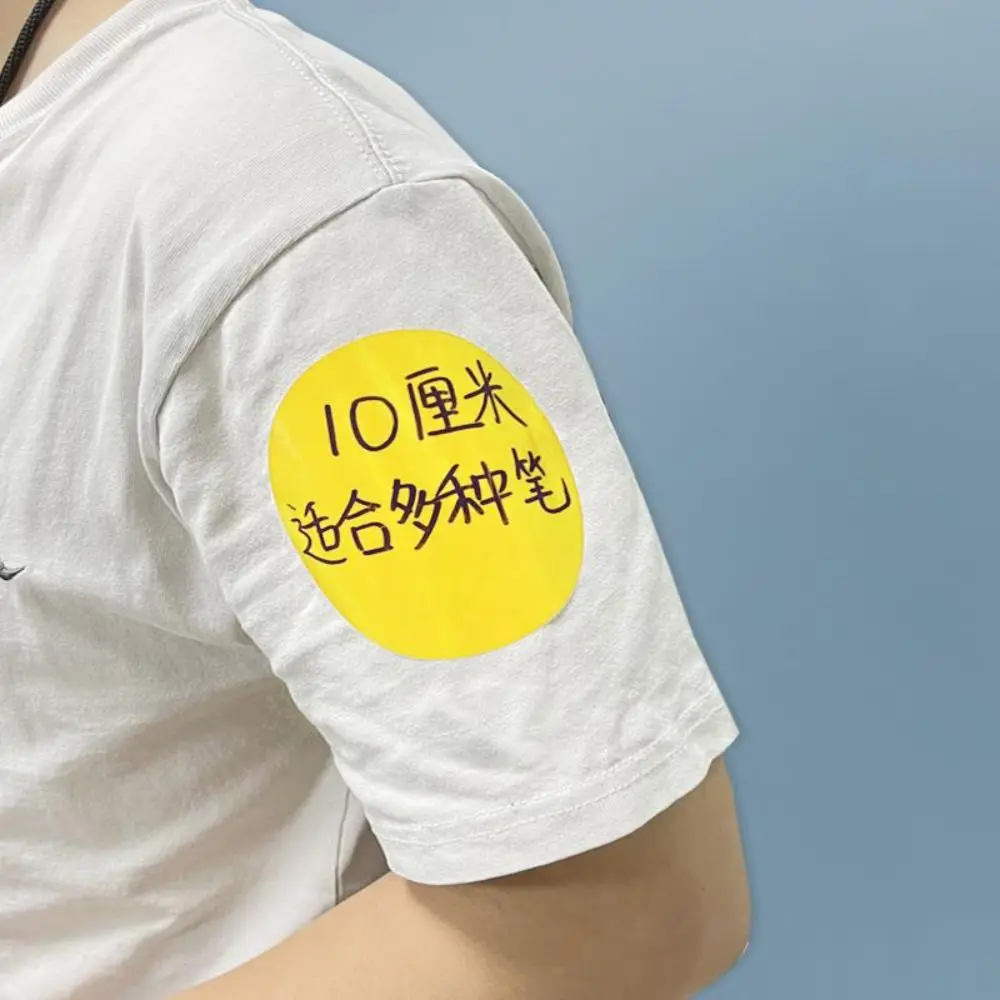 10Sheets Handwritten 10cm Self-adhesive Stickers Self-adhesive Waterproof Dot Sticker Colored Name Stickers Students Use