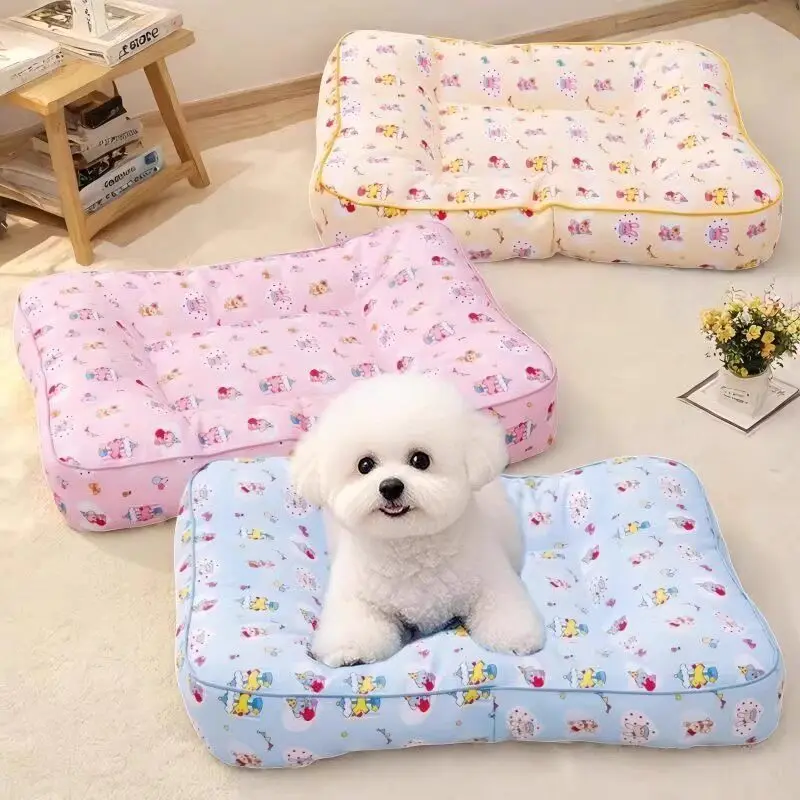 Frenchie Cotton Dog Kennel Unique Cute Party Plush Designer Dog Supplies Mattress Modern Luxury Camas Para Perros Dog Furniture