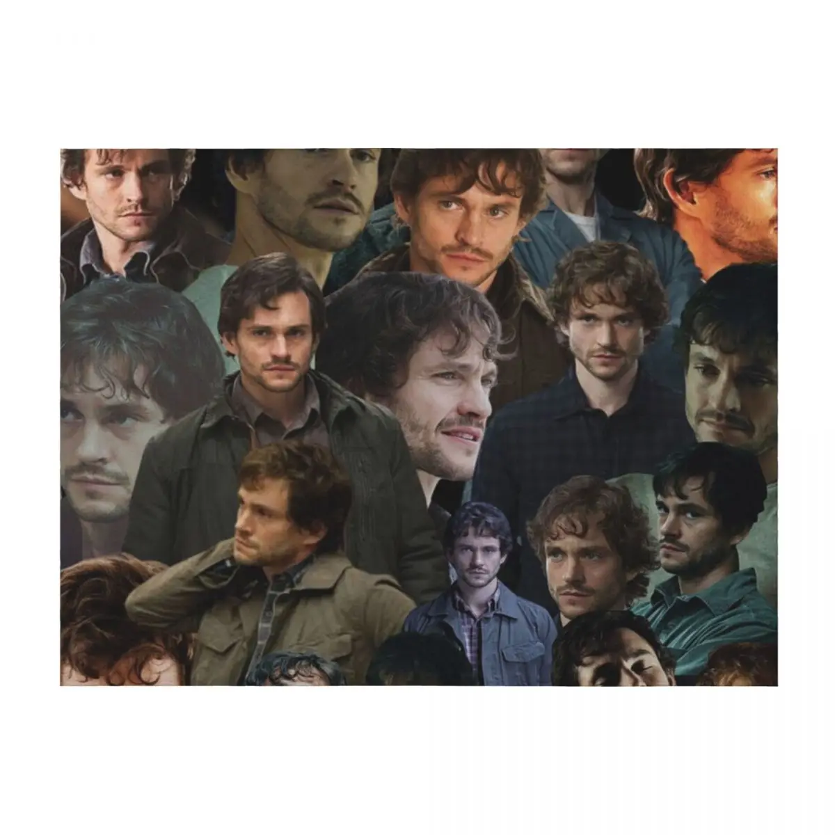 

will graham photo collage Throw Blanket Plush halloween For Decorative Sofa Warm Blankets
