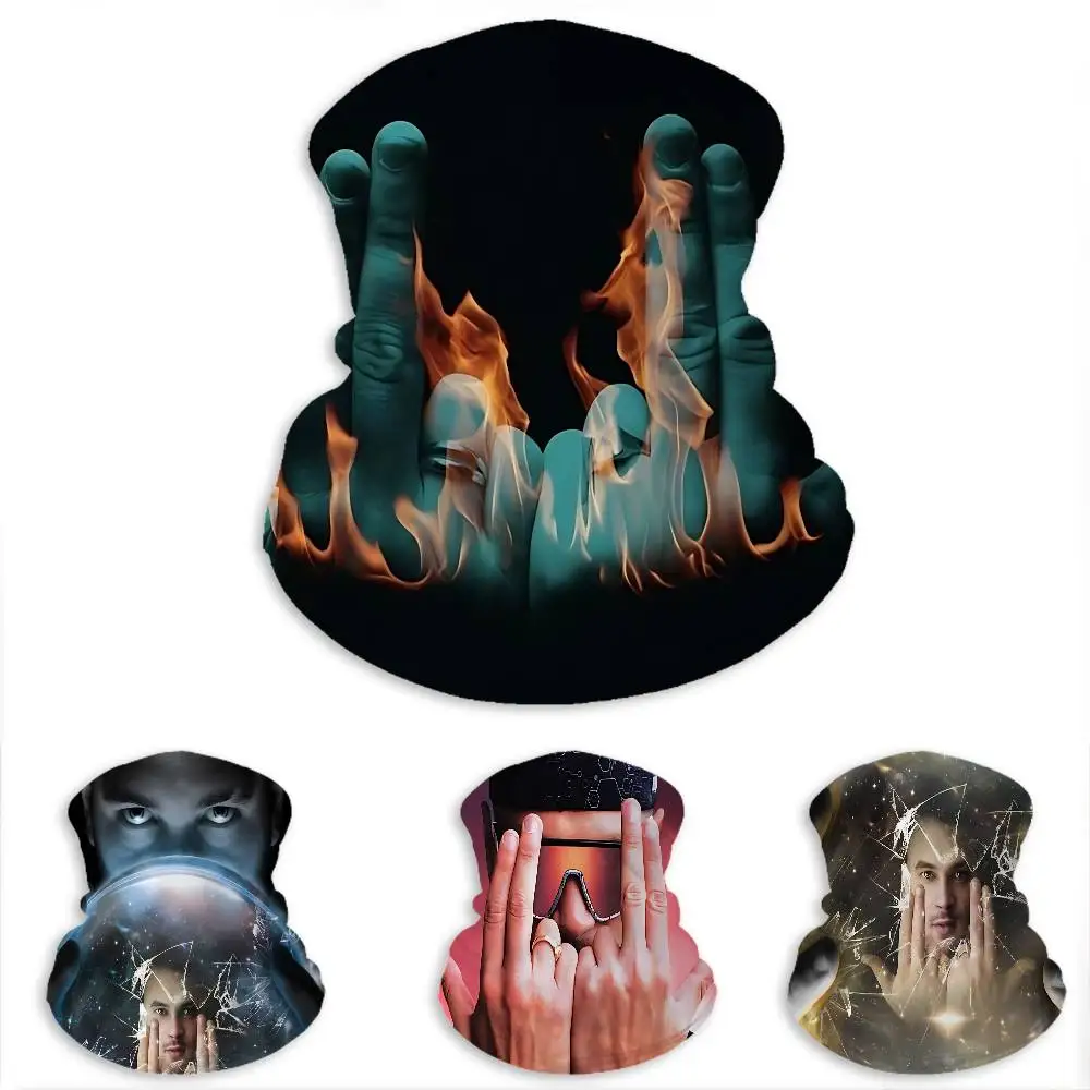 J-JuL-Person Ice Silk Sunscreen Face Mask Multifunctional Neck Gaiter for Outdoor Riding Hiking Fishing