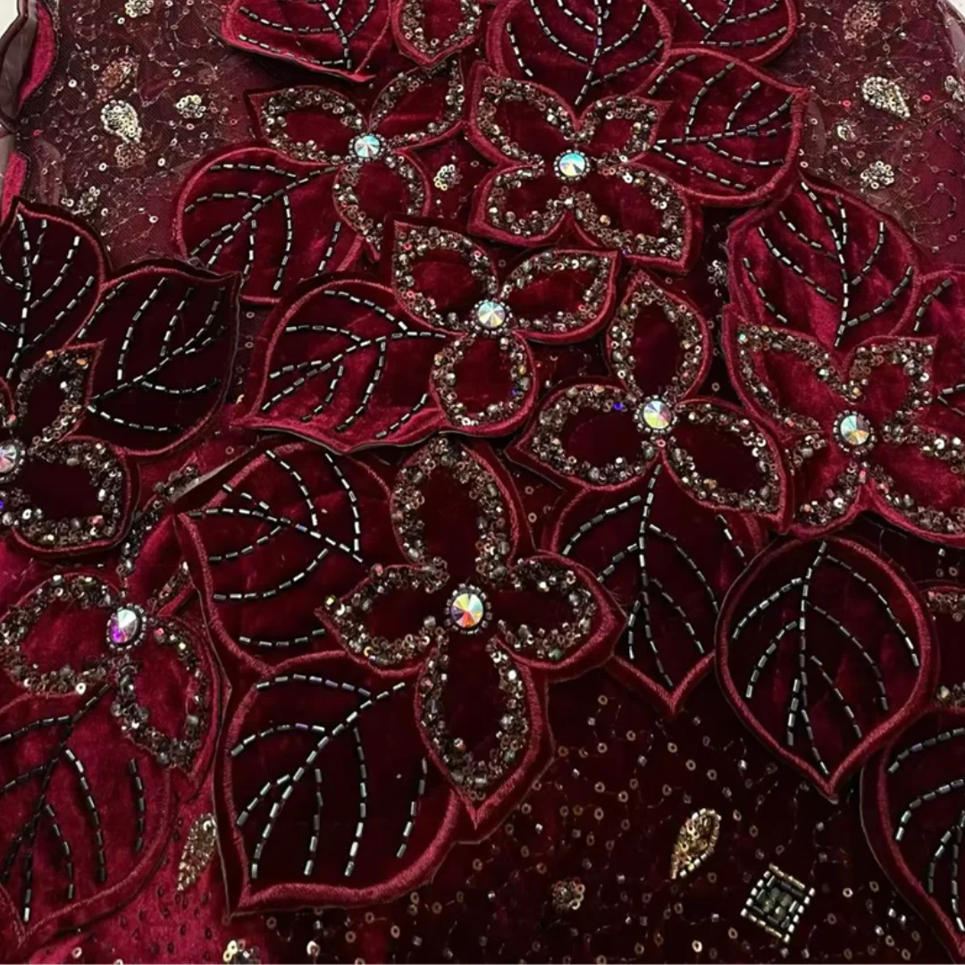 Embroidery Ai - Beauty Guipure Velvet Lace Fabric African