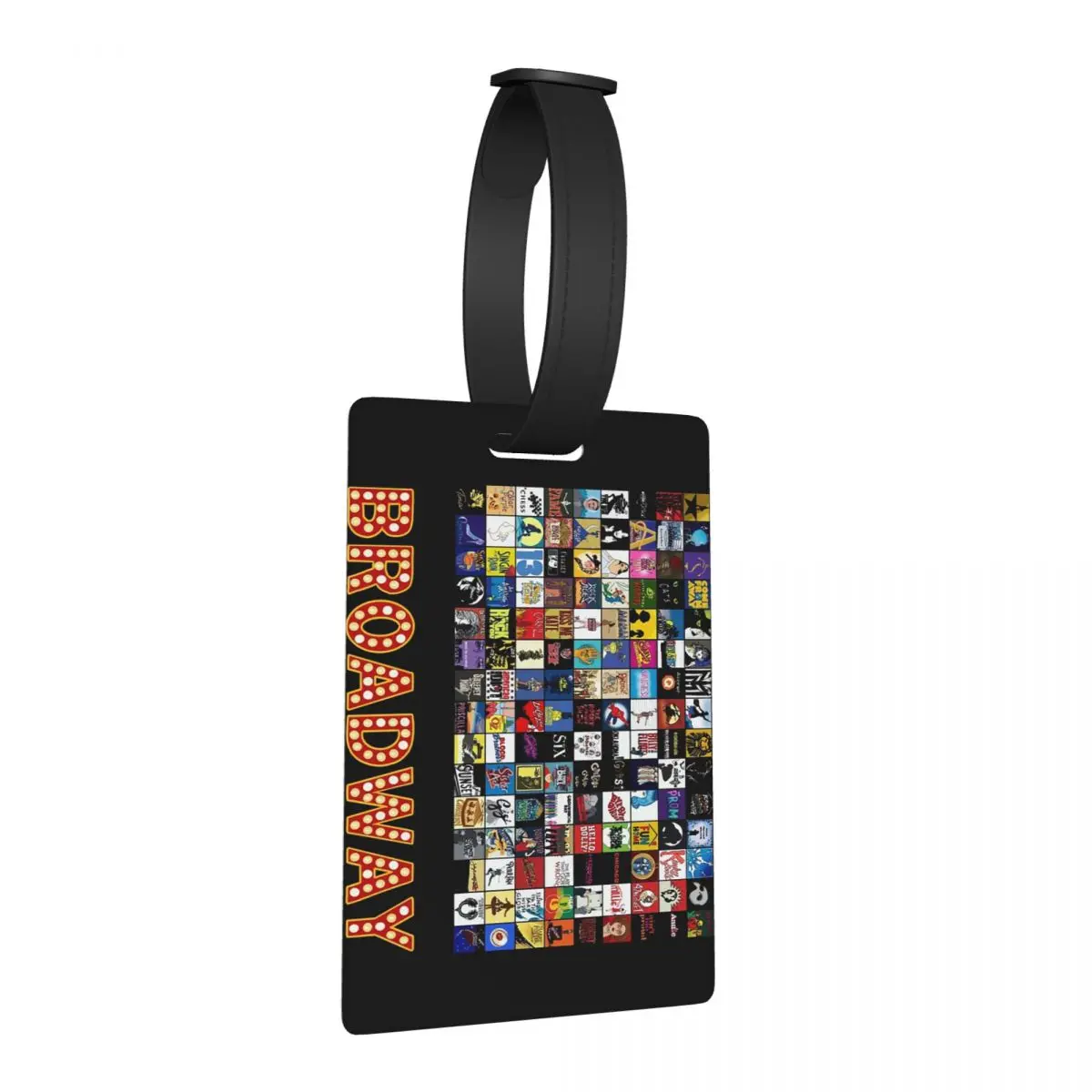 

Broadway Musical Theatre Logos - Hand Drawn Luggage Tags Suitcase Travel Cute Baggage Boarding Tag Label Holder ID Name Address