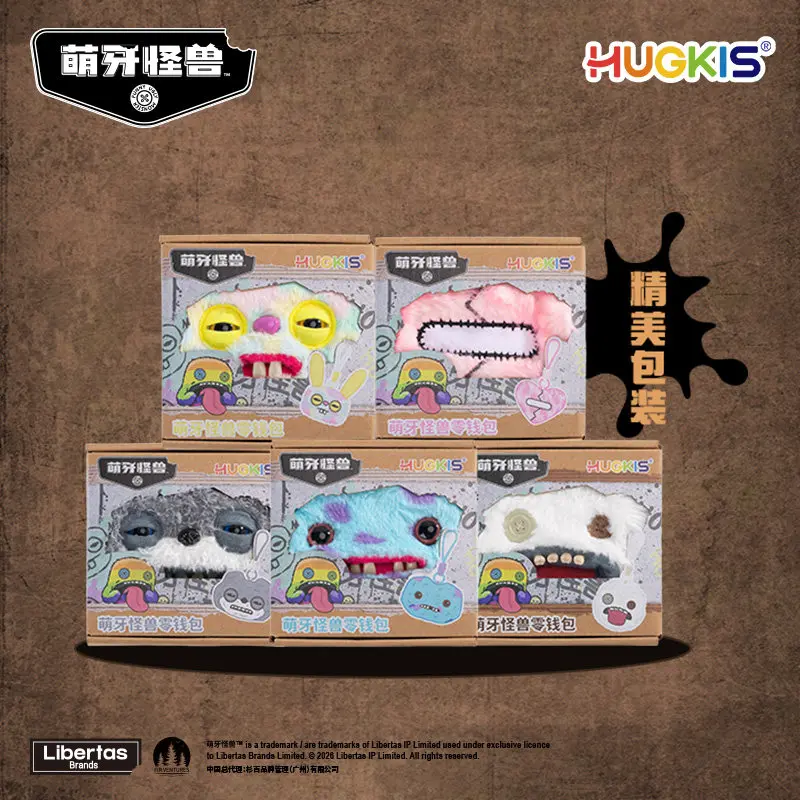 

In Stock Genuine Fuggler Coin Purse Small Bag Hanging Ugly Cute Soft Plush Toys Earphone Pouch Bag Pendant Daily Casual Use Gift