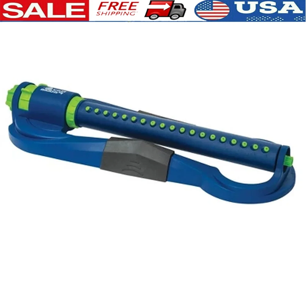 

Turbo Oscillating Sprinkler Leakproof Weatherproof 4000 sq ft Coverage Adjustable Nozzles High Volume Spray Easy Movement