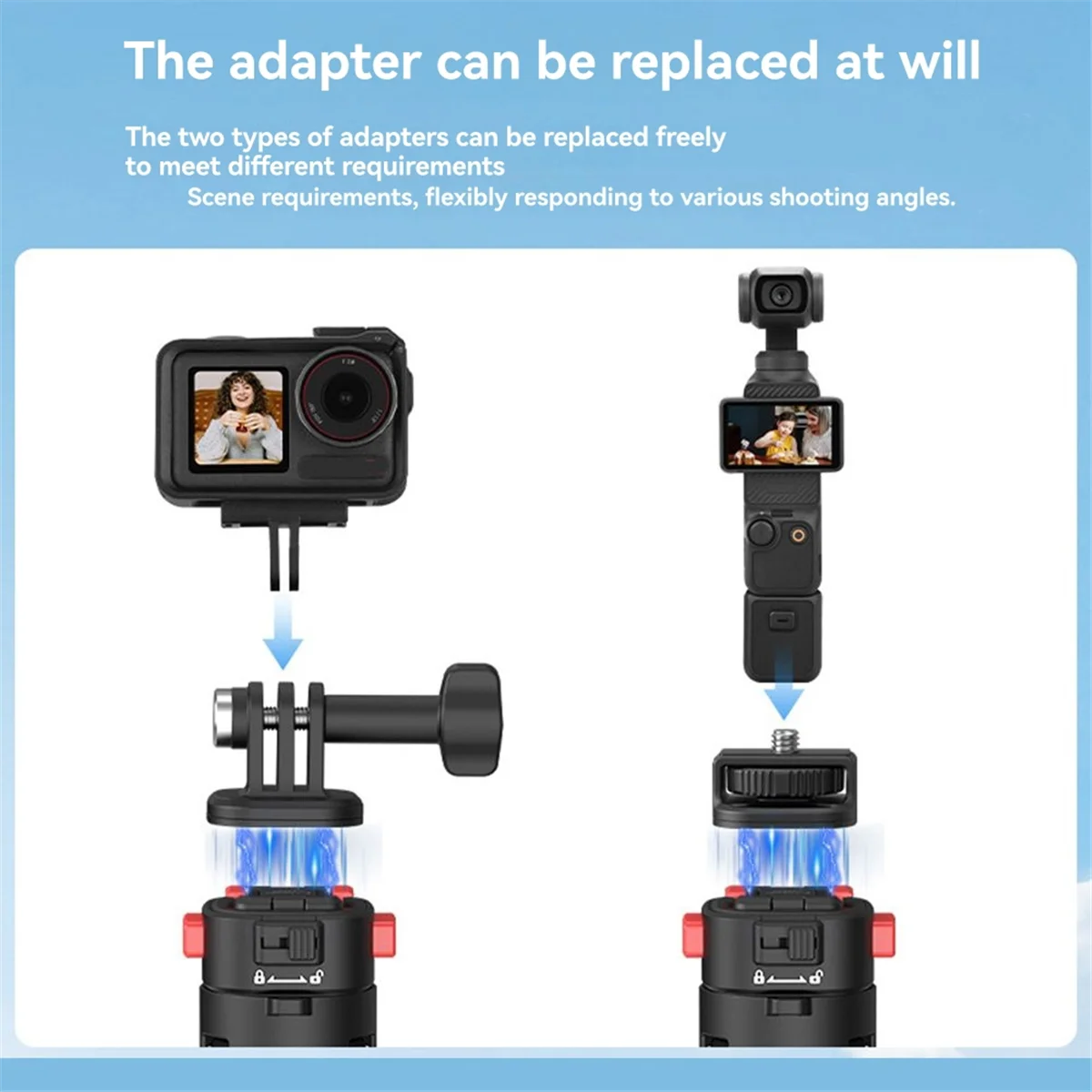 

НОВИНКА для DJI Osmo Action 5 Pro 4/Pocket 3/Insta360 X5 X4, палка для селфи/штатив, аксессуары для потоковой фотографии в реальном времени