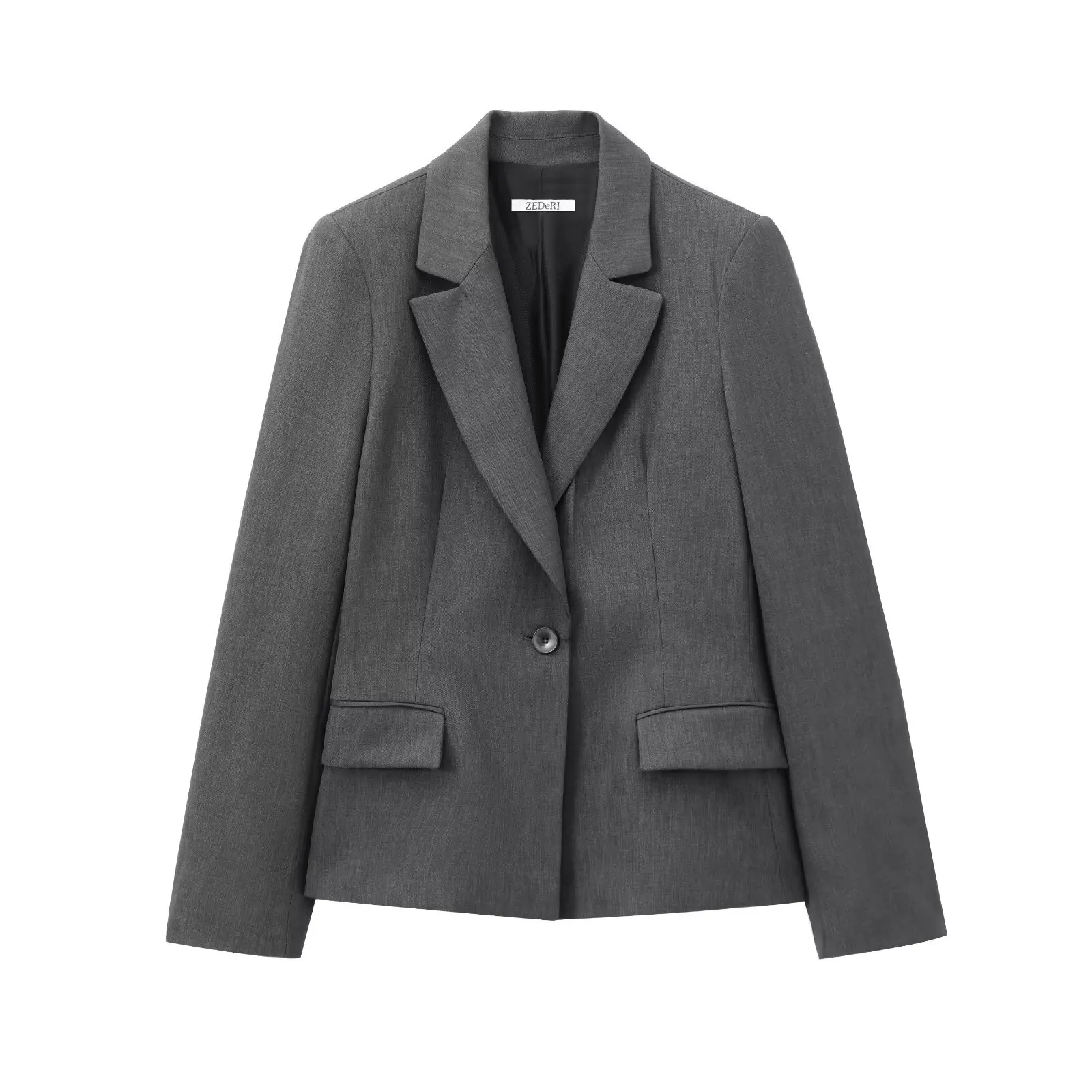 

Женский приталенный повседневный пиджак с подплечниками в европейском и американском стиле, осенняя модная верхняя одежда 9183542