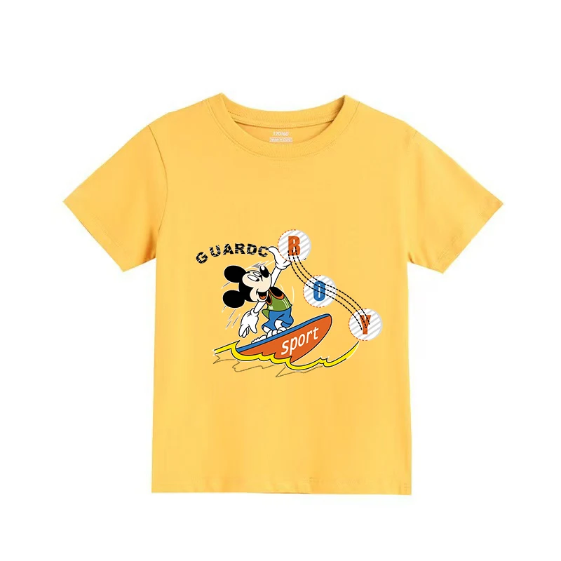 

Children's Short-sleeved T-shirt Disney Mickey Donald Duck Parent-child Summer Wear Loose Cute Niche Design
