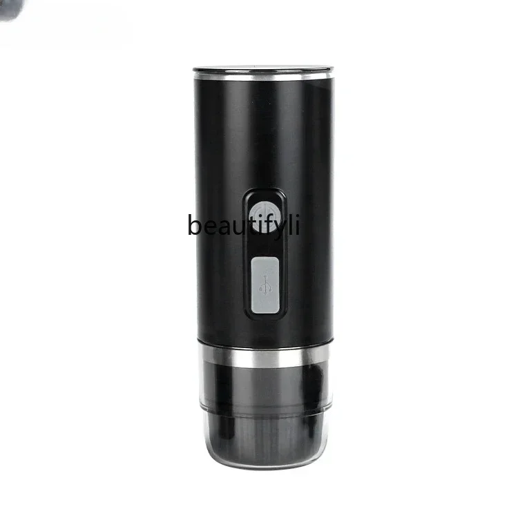 Portable Automatic Espresso Capsule Coffee Machine Size Capsule Ground Coffee Universal