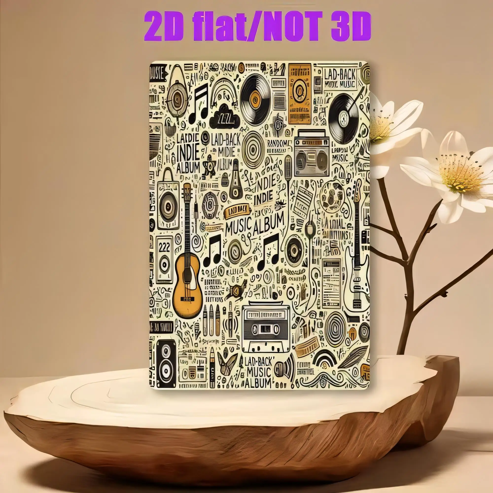 Tin Sign Music Album Collage Retro Vintage Wall Decor  Metal Plaque Not 3D for Home Pub Bar Man Cave Office Garage, Black White