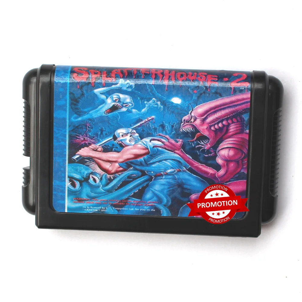 Splatterhouse 2 16bit MD Game Card For 16 Bit Sega MegaDrive Genesis Consoles