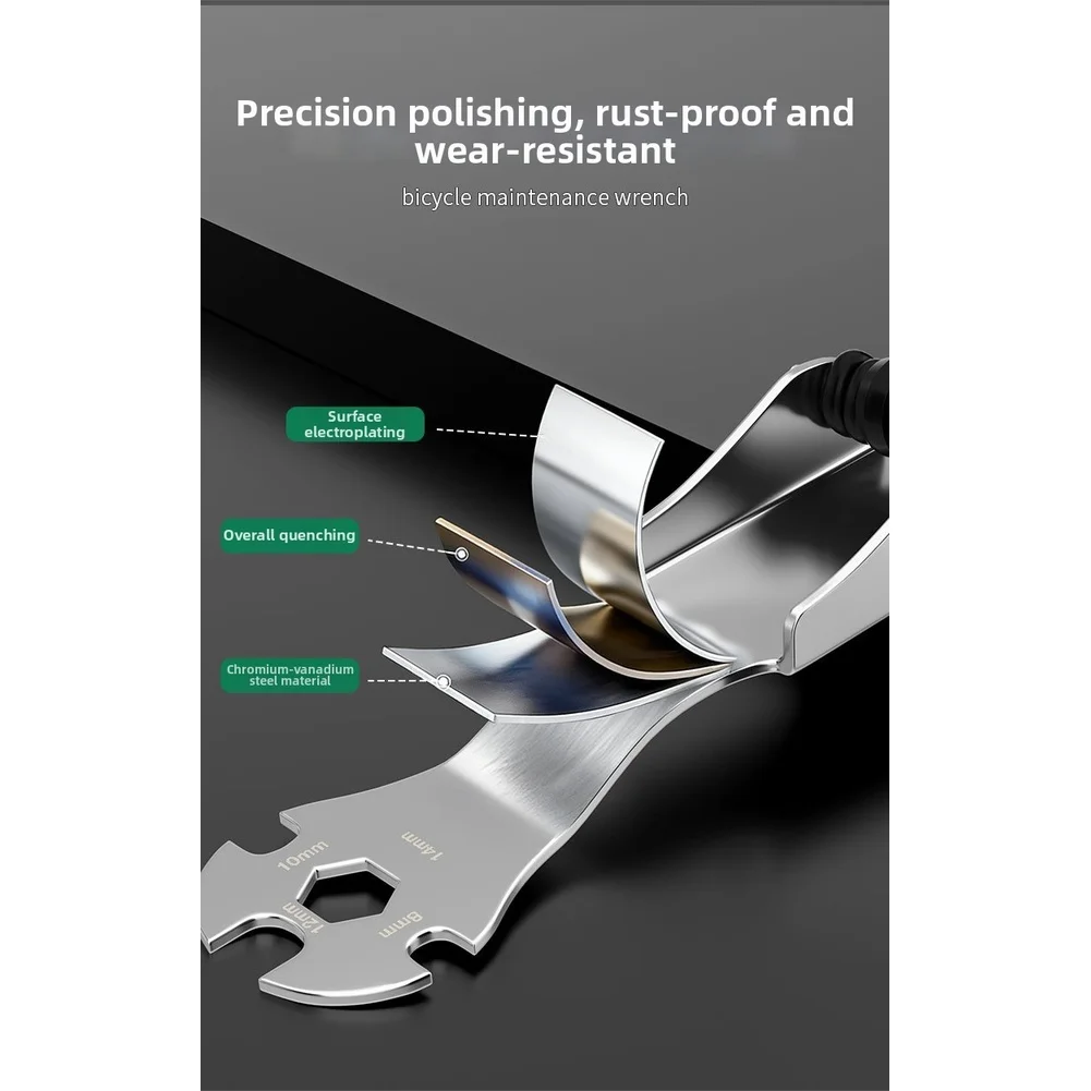 

11 in 1 Portable Hex Key Wrench Set Foldable Design with 18.5 x 4.5 cm Size for Car Motorcycle and Bike Repair