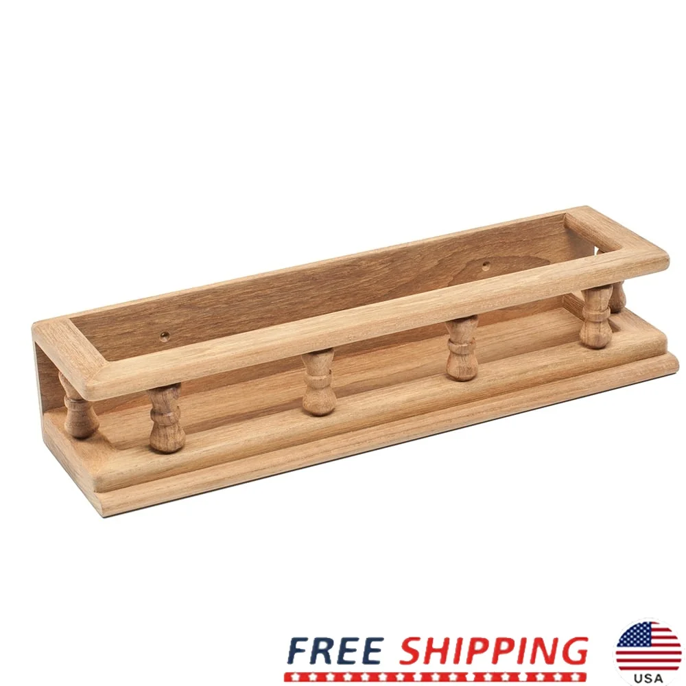 

Небольшая полка для специй из тикового дерева, вмещает 9 бутылок, кухонный органайзер для хранения, компактный дизайн, 14 л x 4D x 2,88 часа, идеальный дом