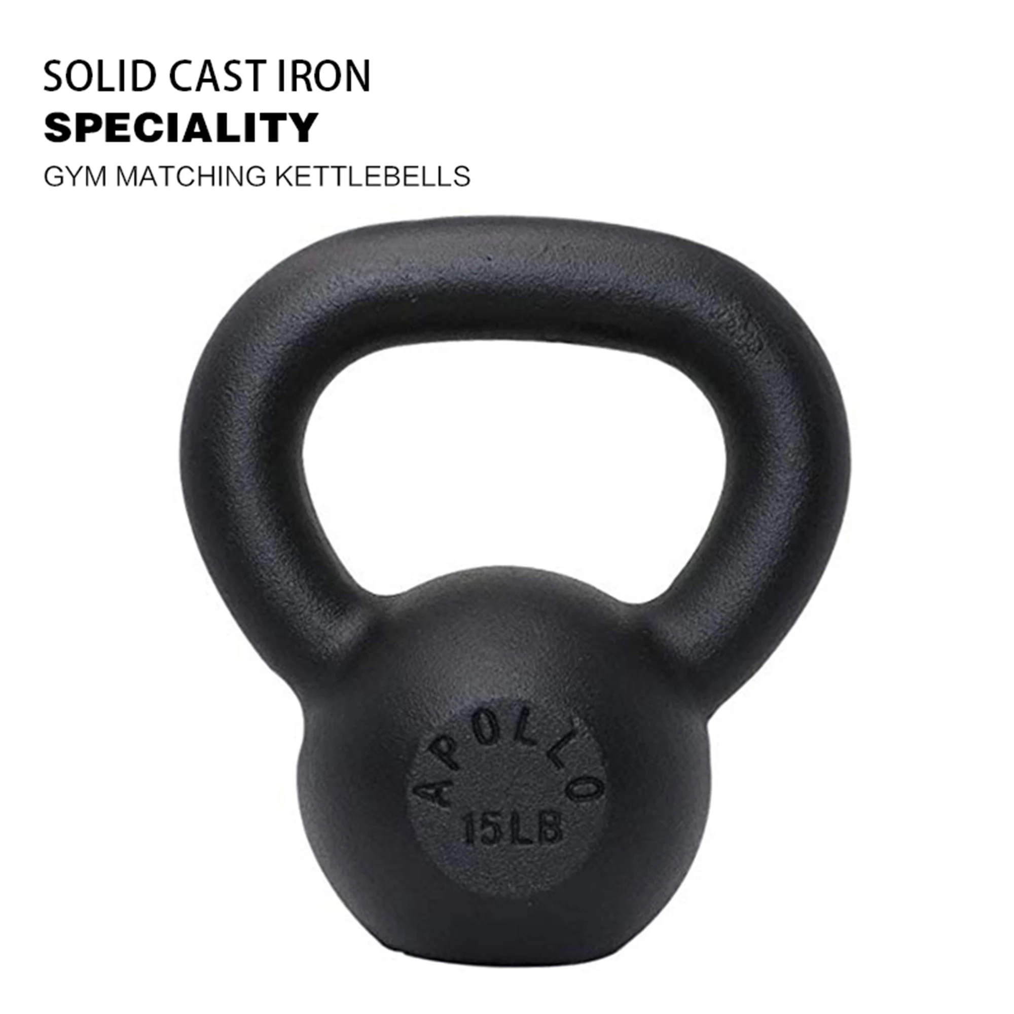 

15LBS flat Solid Kettlebells,resists chipping,can do handstands,squats and other,ideal for Strength Training,Building Muscles.