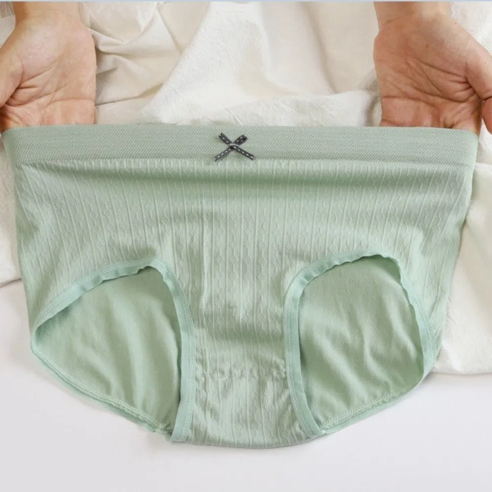 

5Pcs Sweet Low Waist Women Panties Set Underwear Female Lingerie Ruffles Briefs Bowknot 5PCS Bow Underpants Daily Sports