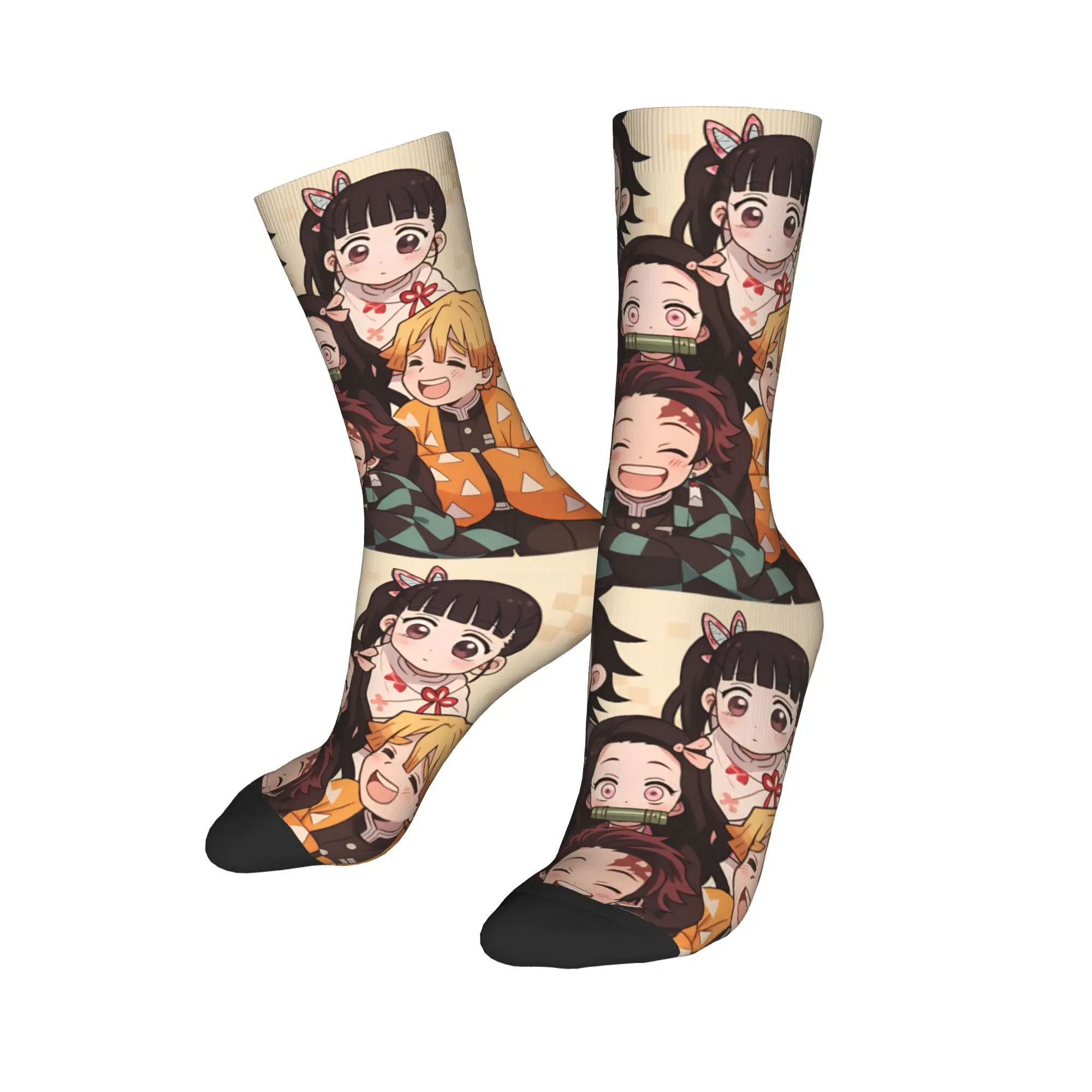 무이치로 토키토 스타킹 패턴 레저 양말 가을 미끄럼 방지 양말 남성 러닝 스포츠 통기성 양말