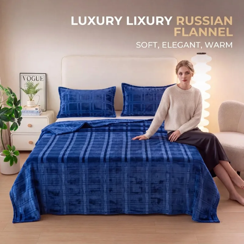High weight luxurious and comfortable three-layer floral fleece blanket jacquard blanket, Halloween, Christmas, birthday gifts