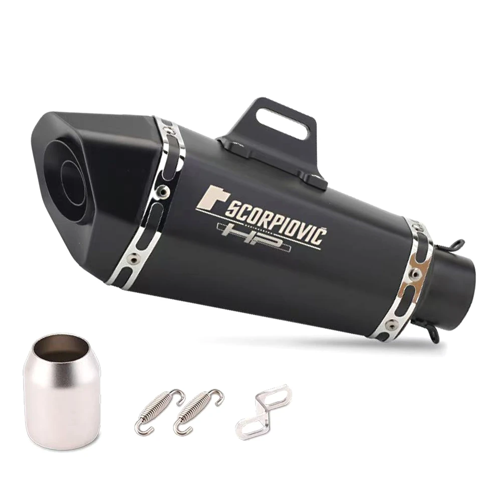 Universele 51mm Motorfiets Uitlaat Met DB Killer Sticker Uitlaat Voor Z900 Z400 Ninja400 300 ZX6R GSX250R R3 R6 R25 MT07 CBR300R