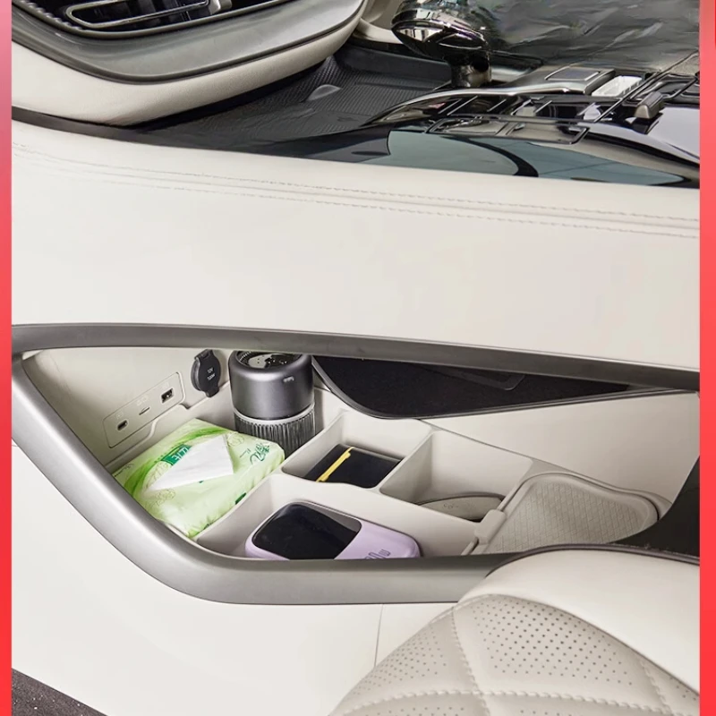 

Для DENZA D9 2022-2025 силиконовый нижний ящик для хранения центрального управления, внутренний ящик для хранения мелочей, инструменты для модификации