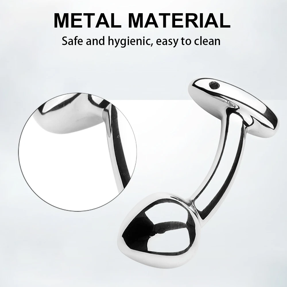 تدليك معدني مثير الفناء الخلفي الشرج التوسع G-نقطة شرجي التوصيل منحني سيليكون الفطر رئيس منتجات الجنس الكبار الخروج 18 +