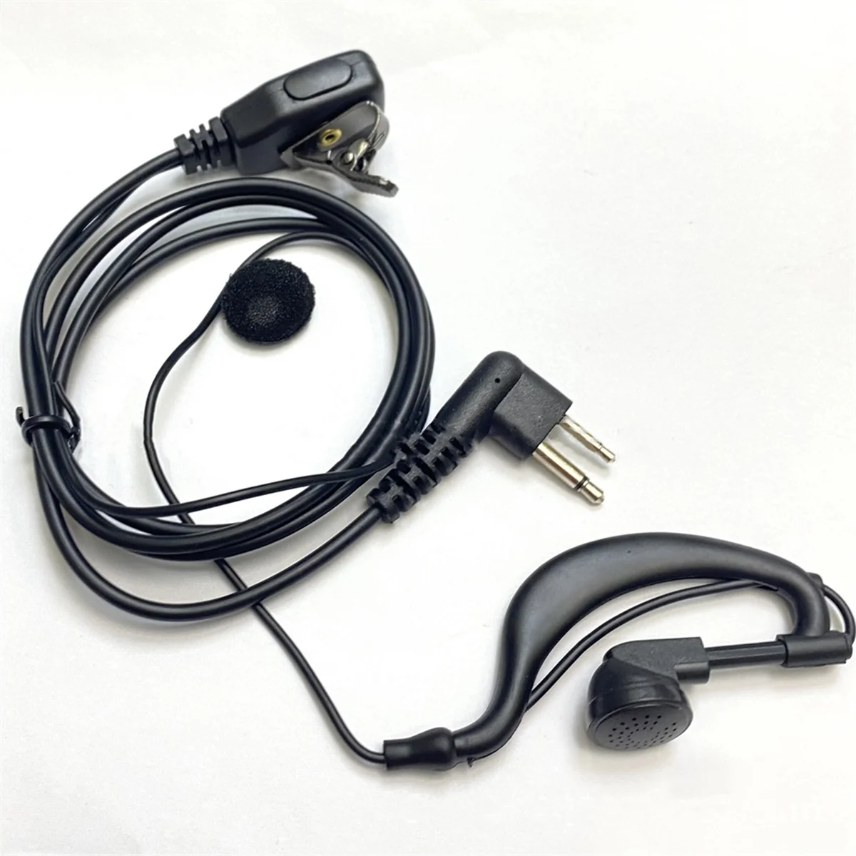 Earhook Walkie Talkies Headset with MIC M Plug Walkie Talkies Headset Universal for Hotel Construction Site