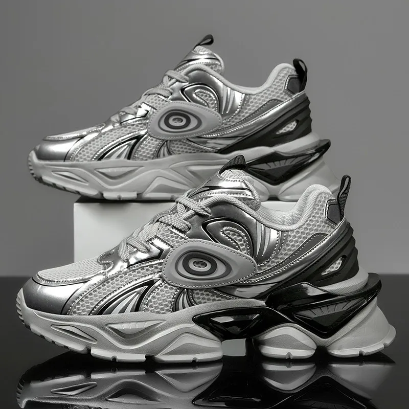 

Men's outdoor four seasons casual breathable comfortable fashion sneakers light soft-sole speed runing shoes racing sports shoes