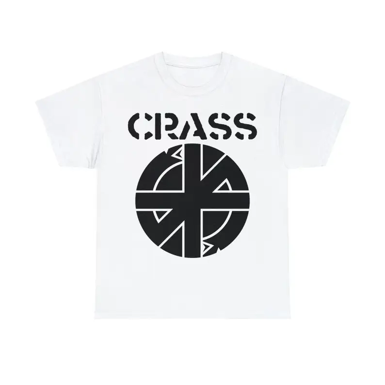 Crass T Shirt Anarcho-Punk MDC Subhumans Amebix Flux of Pink Indians Conflict Poison Girls Unisex Heavy Cotton T-Shirt S-5XL