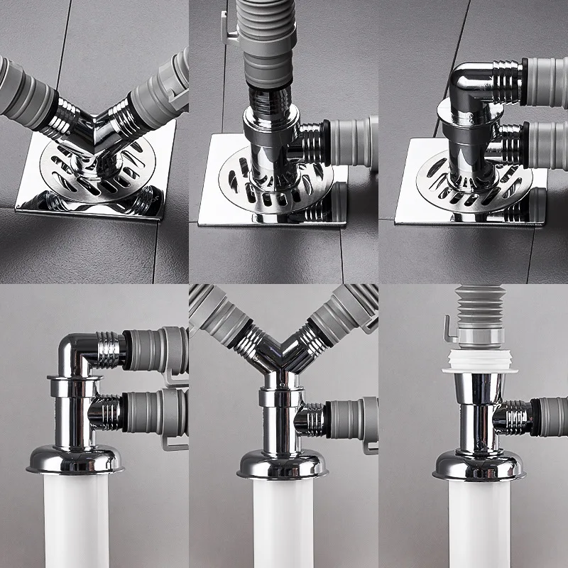 Máquina de lavar a tubulação do dreno, tampa do dreno do assoalho, conector especial, downpipe, T do esgoto, dupla utilização, anti-odor, transbordamento do Anti-Refluxo