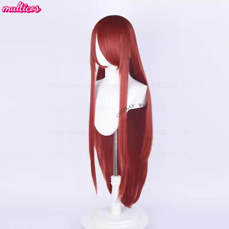 Hochwertige Anime 100 cm lange gerade Cosplay-Perücke Schwarz Weiß Rot Rosa Braun Gold Blau Blond Lila Hitzebeständige Haarperücken