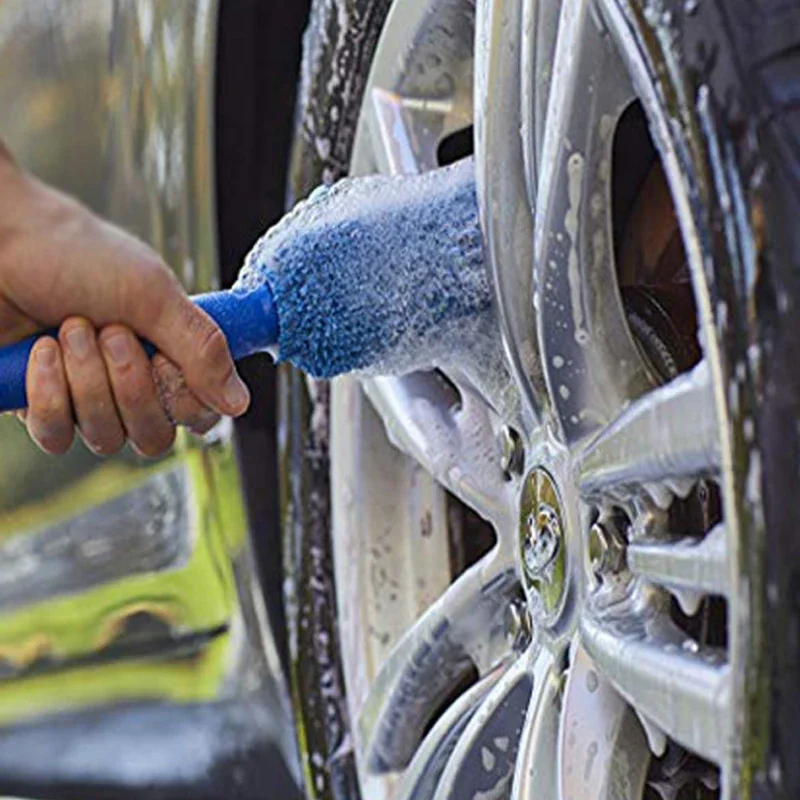 Nuovo autolavaggio dettagli spazzola per la pulizia dell'auto spazzola per cerchioni in microfibra per bagagliaio moto Auto dettagli spazzola accessori per Auto