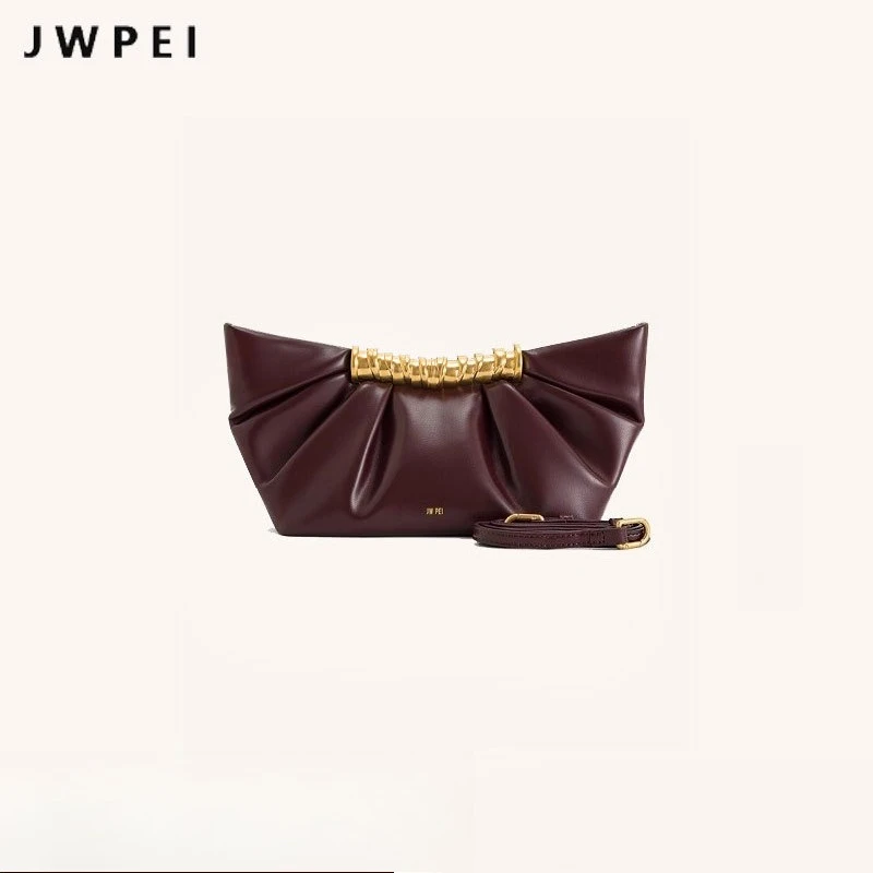 

JW PEI Clutch Bag, Metal, Pleated, Dumpling Bag, Understated Luxury, High-end Feel, Evening Bag, Women's Shoulder Bag