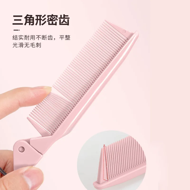 Folding Hairdressing Styling Tools Anti-static Combs Travel Hair Brushes for Women Men Portable Folding Comb Hair Brush 4 Colors