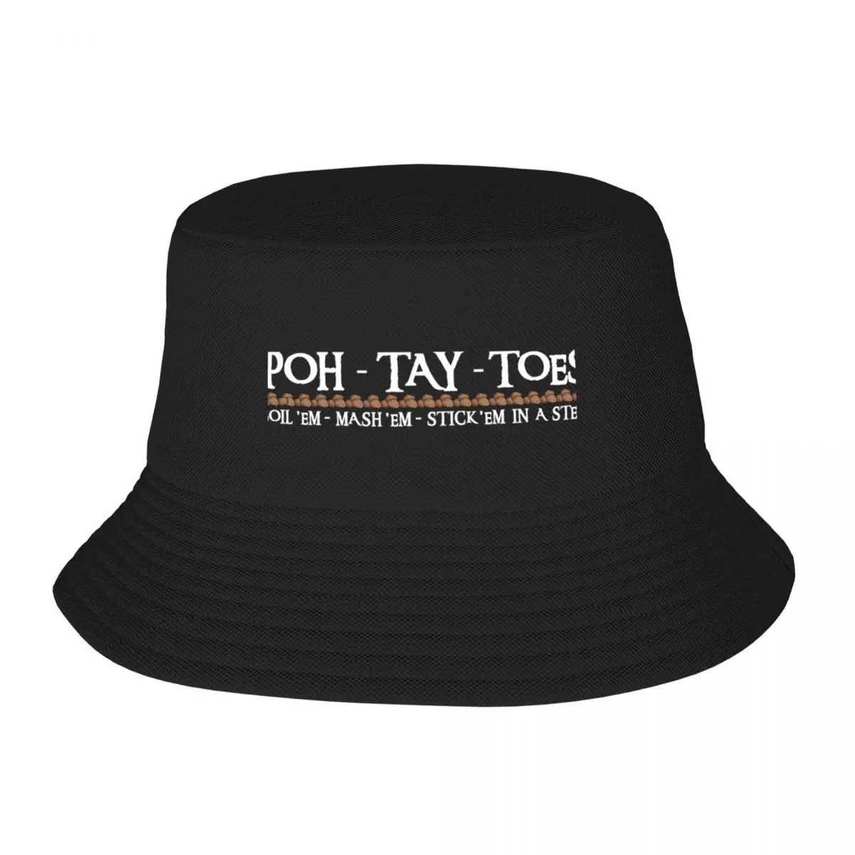 POH-TAY-TOES Bucket Hat sun hat Hood tea Hat Mountaineering Men Golf Wear Women's