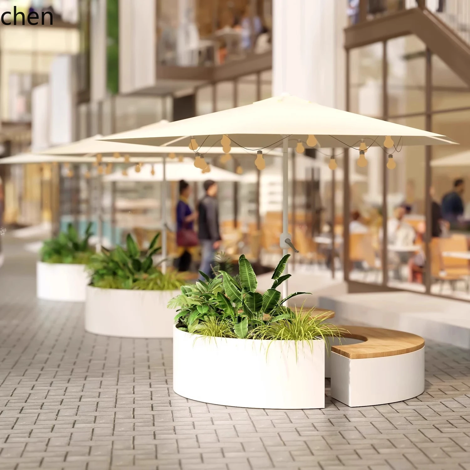 Kotak Bunga Luar Ruangan QZT K - Outdoor Lighting Restaurant ulasan dan harga