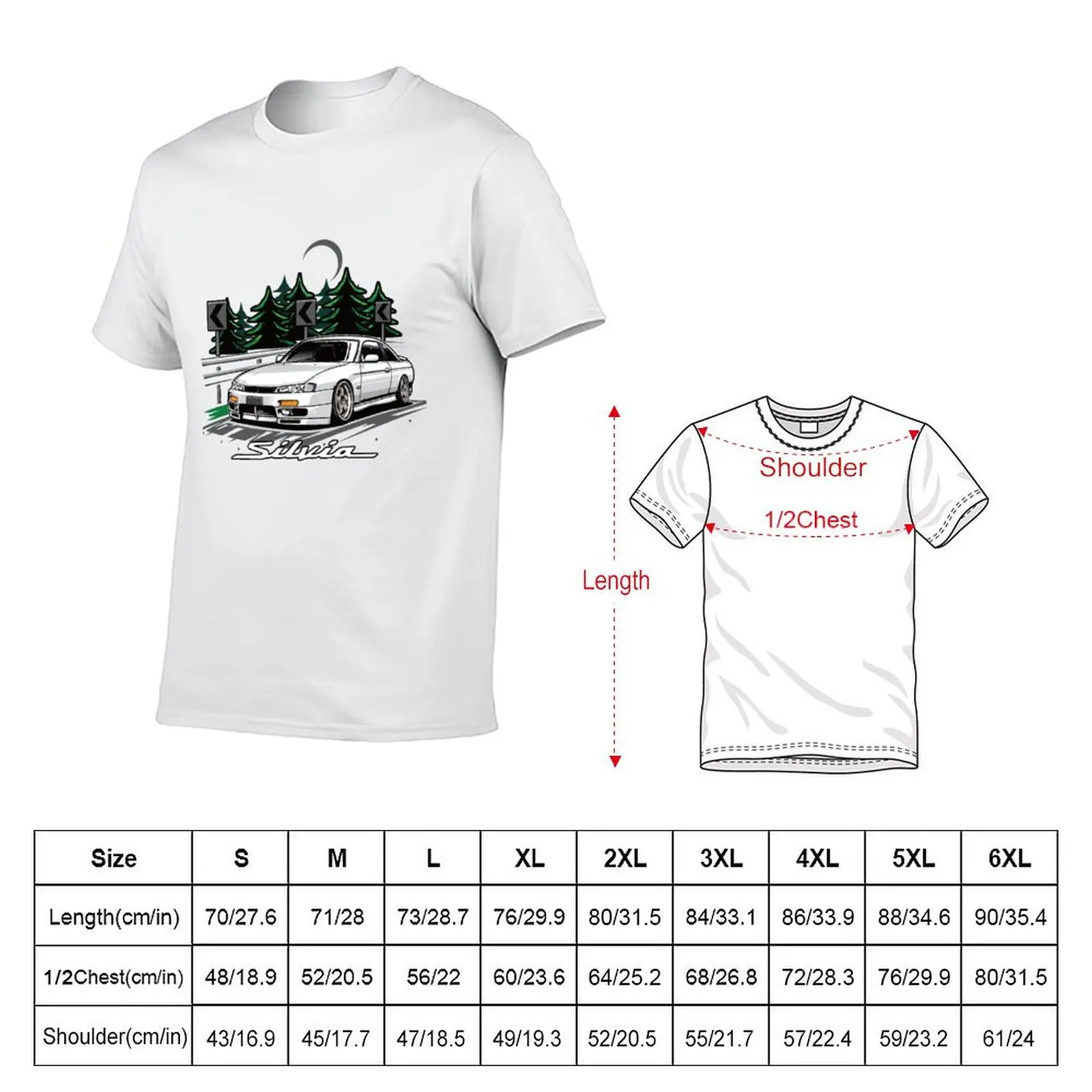 Silvia s14 Kouki T-Shirt t shirts designer man t shirt luxury T-Shirt