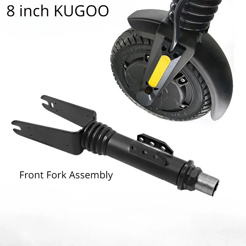 8 Inch Damping Front Fork Assembly Spring Shock Absorption Replacement Front Fork for KUGOO Electric Scooter Accessories