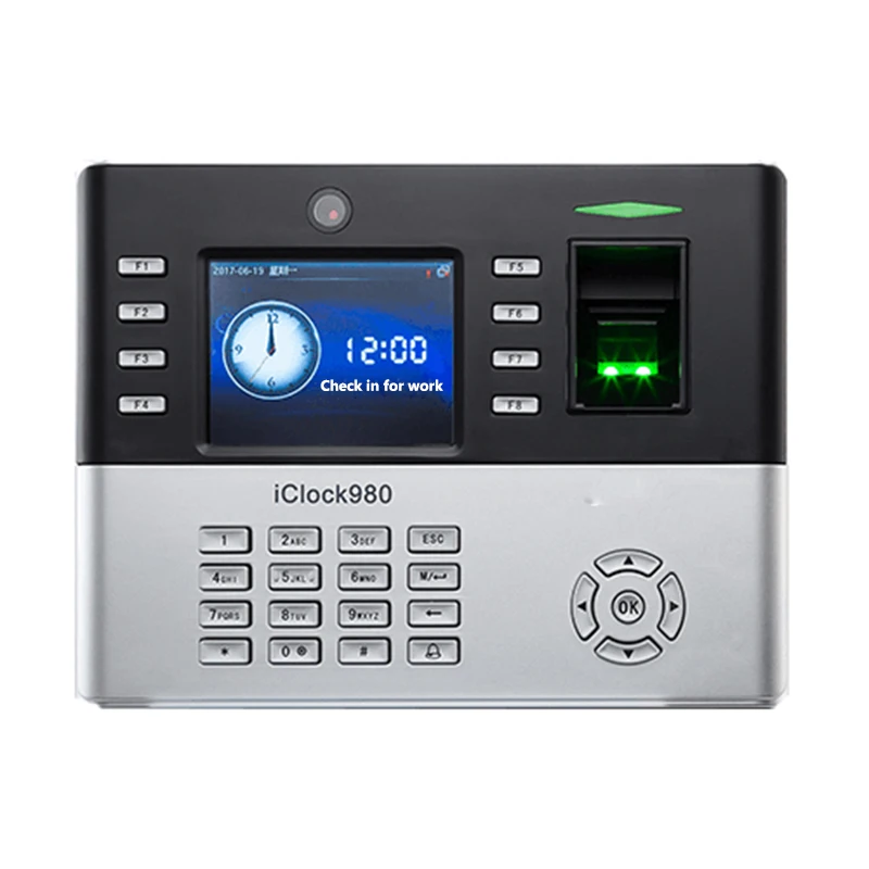 IClock980 attar بصمة الوقت ، محطة التحكم في الوصول