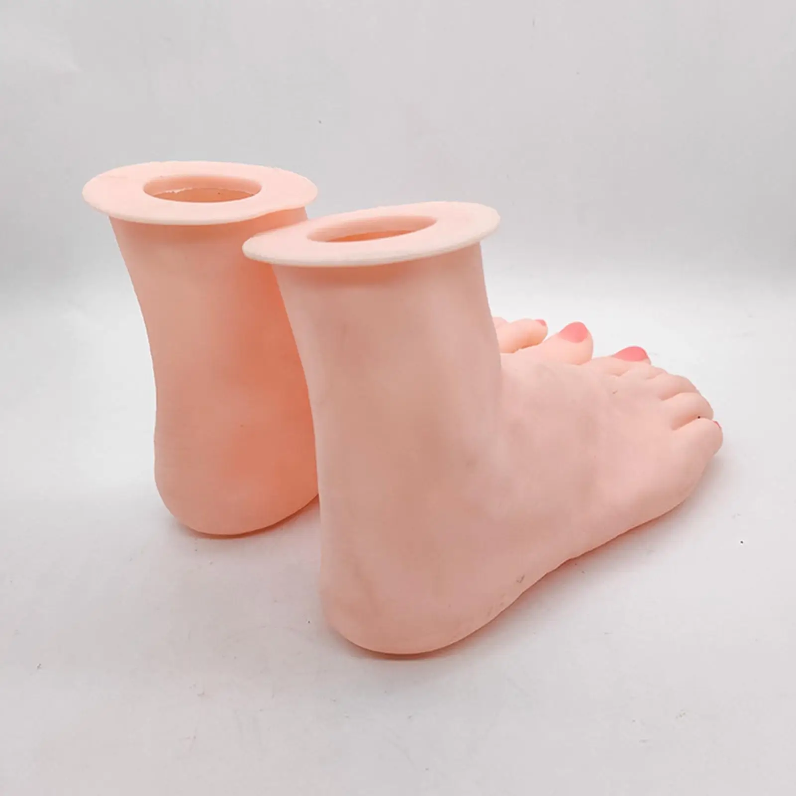 Female Mannequin Feet Display Silicone Foot Model Ankle Bracelet Shoes Sock Display for Chains Short Stocking Retail Home Shop