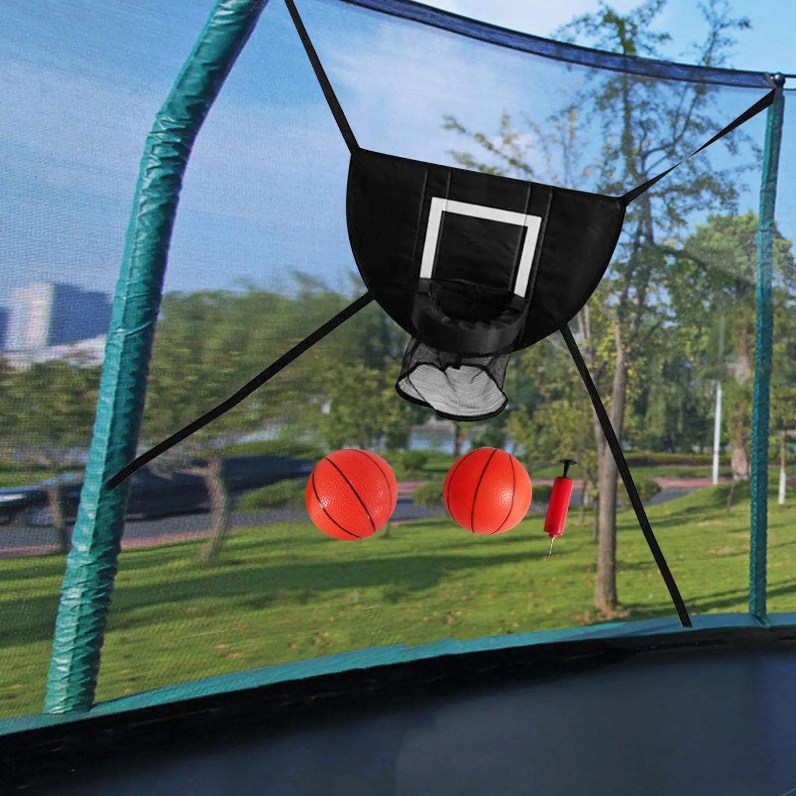 Mini Basketball Hoop for Trampoline Easy Install Children Basketball Hoop