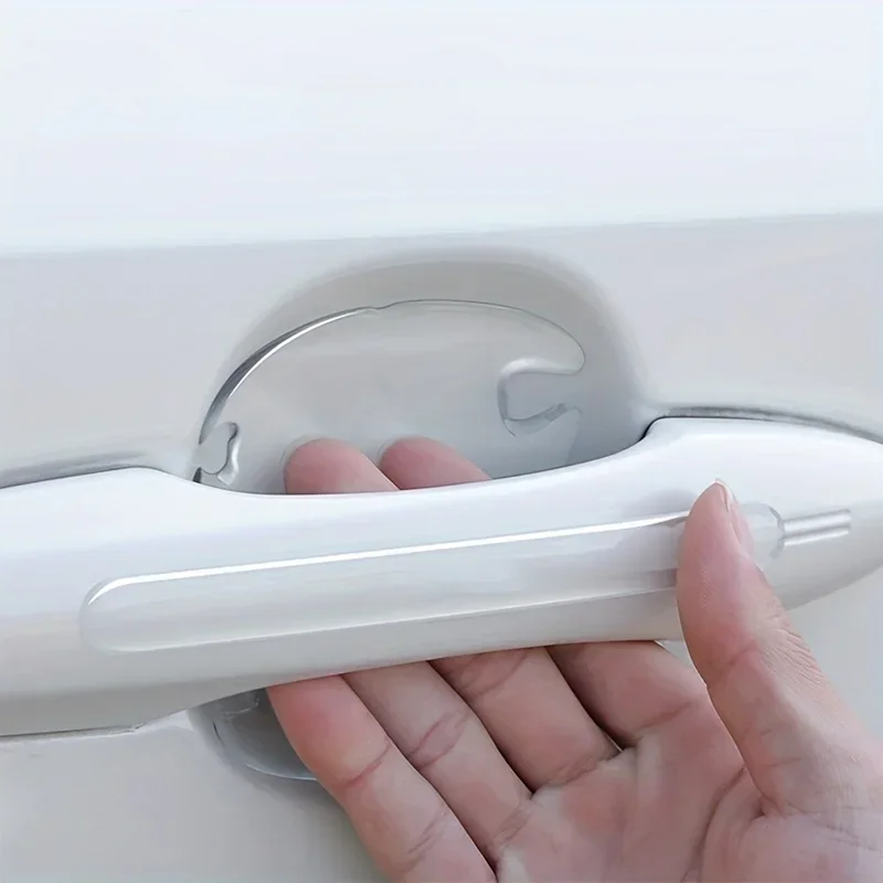 4/8/12PCS Auto Door Bowl Door Handle Hand Handle Protective Film Invisible Tick Scratch Scratch Car Opening Door Handle Hand
